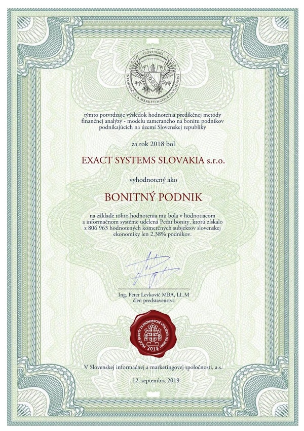 Exact Systems Slovakia s.r.o. 