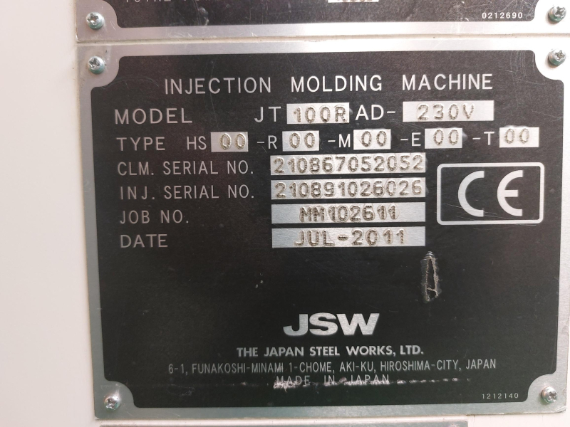 Vstřikolis JT100RAD-230V JSW